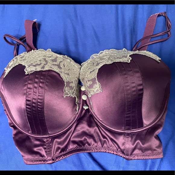 Parfait Intimates & Sleepwear 32g Purple Lacey Full Bust Parfait